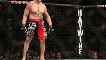 LAS VEGAS, NV - DECEMBER 30: Brock Lesnar stands in the Octagon before his bout against Alistair Overeem during the UFC 141 event at the MGM Grand Garden Arena on December 30, 2011 in Las Vegas, Nevada. (Photo by Josh Hedges/Zuffa LLC/Zuffa LLC via Getty Images)