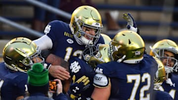 Ian Book, Notre Dame Fighting Irish. (Mandatory Credit: Matt Cashore-USA TODAY Sports)