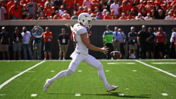 STILLWATER, OK - OCTOBER 1 : Punter Michael Dickson