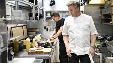 KITCHEN NIGHTMARES: Gordon Ramsey (R) in the “BASK 46” episode of KITCHEN NIGHTMARES airing Monday, Oct. 2 (8:00-9:00 PM ET/PT). ©2023 FOX Media LLC. CR: Jeff Niera / FOX.