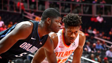 De'Andre Hunter #12 of the Atlanta Hawks (Photo by Scott Cunningham/NBAE via Getty Images)