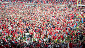OXFORD, MISSISSIPPI - SEPTEMBER 30: at Vaught-Hemingway Stadium on September 30, 2023 in Oxford, Mississippi. (Photo by Michael Chang/Getty Images) *** Local Caption ***