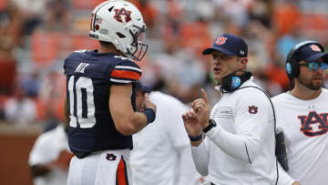 Auburn football fans torched a certain disgraced ex-head coach after chiming in on Bo Nix's postgame speech after Oregon-Washington Mandatory Credit: John Reed-USA TODAY Sports