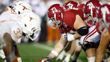 07 JAN 2010: The University of Alabama takes on the University of Texas during the BCS National Championship held at the Rose Bowl in Pasadena, CA. Alabama defeated Texas 37-21 for the national title. Jamie Schwaberow/NCAA Photos via Getty Images