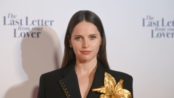 LONDON, ENGLAND - JULY 27: Felicity Jones attends "The Last Letter From Your Lover" UK premiere at Ham Yard Hotel on July 27, 2021 in London, England. (Photo by Stuart C. Wilson/Getty Images)