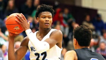 SPRINGFIELD, MA - JANUARY 15: Cam Reddish #22 of Westtown School looks to shoot the ball in a game against IMG Varstiy National during the 2018 Spalding Hoopall Classic at Blake Arena at Springfield College on January 15, 2018 in Springfield, Massachusetts. (Photo by Adam Glanzman/Getty Images)