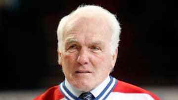 MONTREAL- DECEMBER 4: Former Montreal Canadiens Henri Richard attends the Centennial Celebration ceremonies prior to the NHL game between the Montreal Canadiens and Boston Bruins on December 4, 2009 at the Bell Centre in Montreal, Quebec, Canada. The Canadiens defeated the Bruins 5-1. (Photo by Richard Wolowicz/Getty Images)