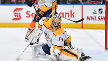 EDMONTON, AB - DECEMBER 14: Juuse Saros