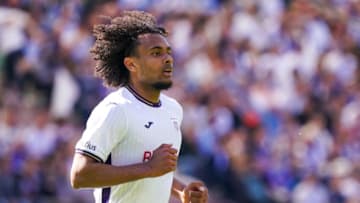 Bayern Munich striker Joshua Zirkzee is attracting interest from Ajax. (Photo by Jeroen Meuwsen/BSR Agency/Getty Images)