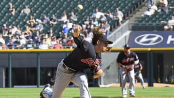 May 23, 2016; Chicago, IL, USA; Cleveland Indians starting pitcher Mike Clevinger (52) throws a pitch against the Chicago White Sox during the first inning in game one of a MLB baseball doubleheader at U.S. Cellular Field. Mandatory Credit: Mike DiNovo-USA TODAY Sports