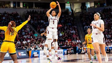 South Carolina basketball star Zia Cooke has declared for the WNBA Draft. Mandatory Credit: Jeff Blake-USA TODAY Sports