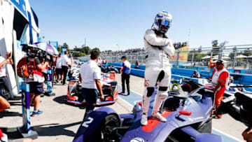 SANTIAGO, CHILE - JANUARY 26: Sam Bird (GBR), Envision Virgin Racing, Audi e-tron FE05, wins the ePrix during the Santiago E-prix at Parque O'Higgins Circuit on January 26, 2019 in Santiago, Chile. (Photo by Sam Bloxham/Handout/Getty Images)