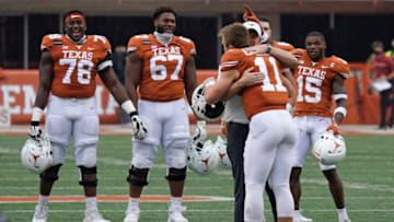 Sam Ehlinger, Tom Herman, Texas Football Mandatory Credit: Scott Wachter-USA TODAY Sports