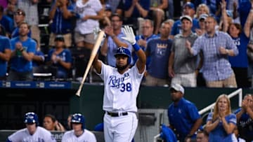 Kansas City Royals right fielder Jorge Bonifacio - (Photo by Ed Zurga/Getty Images)