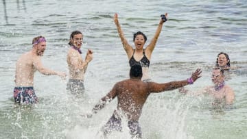 "I Vote You Out and That's It" - Tommy Sheehan, Jack Nichting, Jamal Shipman, Kellee Kim, Dan Spilo, and Molly Byman on SURVIVOR: Island of Idols when the Emmy Award-winning series returns for its 39th season with a special 90-minute premieres Wednesday, Sept. 25 (8:00-9:30 PM, ET/PT) on the CBS Television Network. Photo: Michele Crowe/CBS Entertainment ©2019 CBS Broadcasting, Inc. All Rights Reserved.