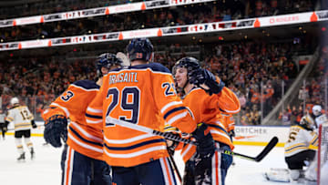 Leon Draisaitl #29, Edmonton Oilers (Photo by Codie McLachlan/Getty Images)