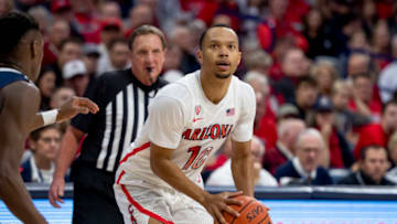 TUCSON, ARIZONA - DECEMBER 14: Jemarl Baker Jr. #10 of the Arizona Wildcats in action against the Gonzaga Bulldogs at McKale Center on December 14, 2019 in Tucson, Arizona. The Gonzaga Bulldogs won 84 - 80. (Photo by Jennifer Stewart/Getty Images)