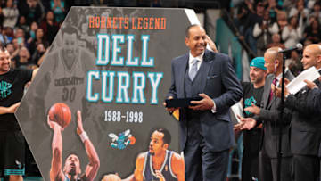 Charlotte Hornets Dell Curry. (Photo by Brock Williams-Smith/NBAE via Getty Images)