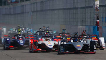 SANTIAGO, CHILE - JANUARY 26: Start of the 2019 Antofagasta Minerals Santiago E-Prix as part of Formula E 2019 season on January 26, 2019 in Santiago, Chile. (Photo by Marcelo Hernandez/Getty Images)