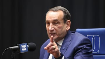 Duke basketball head coach Mike Krzyzewski (Nell Redmond-USA TODAY Sports)