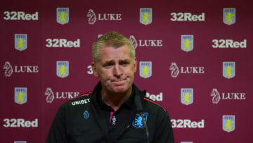 BIRMINGHAM, ENGLAND - OCTOBER 15: Dean Smith manager of Aston Villa during a press conference at Villa Park Stadium on October 15, 2018 in Birmingham, England. (Photo by Catherine Ivill/Getty Images)