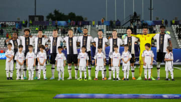Germany players ahead of their match against Israel. (Photo by Getty Images/Getty Images)