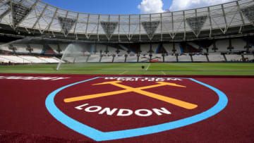 LONDON, ENGLAND - MAY 04: General view inside the stadium prior to the Premier League match between West Ham United and Southampton FC at London Stadium on May 04, 2019 in London, United Kingdom. (Photo by Marc Atkins/Getty Images)