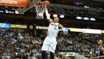 Dec 3, 2013; Dallas, TX, USA; Dallas Mavericks forward Shawn Marion (0) dunks in the first quarter against the Charlotte Bobcats at American Airlines Center. Mandatory Credit: Matthew Emmons-USA TODAY Sports