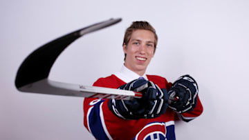 BUFFALO, NY - JUNE 25: William Bitten poses for a portrait after being selected 70th overall by the Montreal Canadiens during the 2016 NHL Draft on June 25, 2016 in Buffalo, New York. (Photo by Jeffrey T. Barnes/Getty Images)