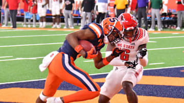 Syracuse football, Taj Harris (Mandatory Credit: Mark Konezny-USA TODAY Sports)