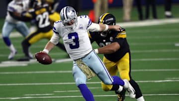 ARLINGTON, TEXAS - NOVEMBER 08: Garrett Gilbert #3 of the Dallas Cowboys (Photo by Ronald Martinez/Getty Images)