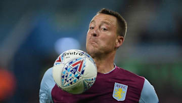 BIRMINGHAM, ENGLAND - SEPTEMBER 12: Aston Villa captain John Terry in action during the Sky Bet Championship match between Aston Villa and Middlesbrough at Villa Park on September 12, 2017 in Birmingham, England. (Photo by Stu Forster/Getty Images)
