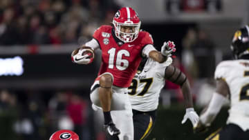 ATHENS, GA - NOVEMBER 09: Demetris Robertson #16 (Photo by Steve Limentani/ISI Photos/Getty Images)