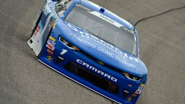 HOMESTEAD, FL - NOVEMBER 16: Elliott Sadler, driver of the #1 OneMain Financial Chevrolet, during practice for the NASCAR XFINITY Series Ford EcoBoost 300 at Homestead-Miami Speedway on November 16, 2018 in Homestead, Florida. (Photo by Robert Laberge/Getty Images)