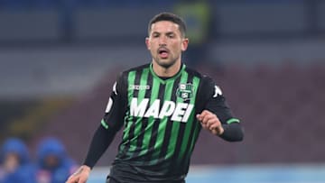 Stefano Sensi of US Sassuolo during the Coppa Italia match between SSC Napoli and US Sassuolo at Stadio San Paolo Naples Italy on 13 January 2019. (Photo Franco Romano/Nurphoto)