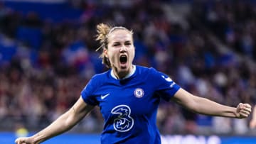 Guro Reiten of Chelsea Women (Photo by Marcio Machado/Eurasia Sport Images/Getty Images)