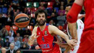 MOSCOW, RUSSIA - APRIL 18: Milos Teodosic,