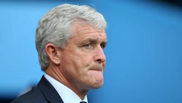 MANCHESTER, ENGLAND - NOVEMBER 04: Mark Hughes, Manager of Southampton looks on prior to the Premier League match between Manchester City and Southampton FC at Etihad Stadium on November 4, 2018 in Manchester, United Kingdom. (Photo by Alex Livesey/Getty Images)