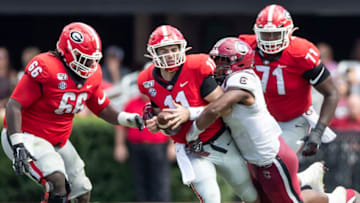 Jake Fromm #11 of the Georgia Bulldogs (Photo by Steve Limentani/ISI Photos/Getty Images).
