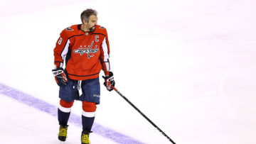 Alex Ovechkin #8 of the Washington Capitals. (Photo by Elsa/Getty Images)