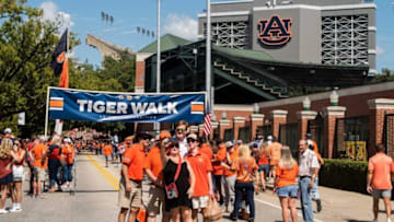 Auburn footballFans wait for players during Tiger Walk before Auburn Tigers take on Georgia Bulldogs at Jordan-Hare Stadium in Auburn, Ala., on Saturday, Sept. 30, 2023.