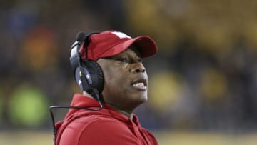 Interim head coach Mickey Joseph of the Nebraska Cornhuskers (Photo by Matthew Holst/Getty Images)