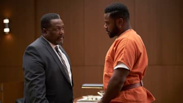 ACCUSED: L-R: Wendell Pierce and Malcolm-Jamal Warner in an upcoming episode of ACCUSED. ACCUSED premieres Sunday, January 22 (9:00-10:00 PM ET/PT) on FOX. 2022 (9:00-10:00 PM ET/PT) Fox Media LLC. CR: /FOX
