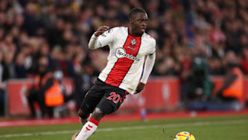 SOUTHAMPTON, ENGLAND - FEBRUARY 11: Kamaldeen Sulemana of Southampton controls the ball during the Premier League match between Southampton FC and Wolverhampton Wanderers at Friends Provident St. Mary's Stadium on February 11, 2023 in Southampton, England. (Photo by Ryan Pierse/Getty Images)