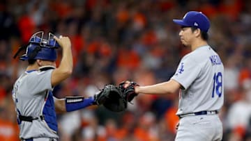HOUSTON, TX - OCTOBER 27: Kenta Maeda (Photo by Ezra Shaw/Getty Images)