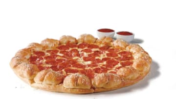 Pizza Hut offers Stuffed Garlic Knots Pizza, photo provided by Pizza Hut