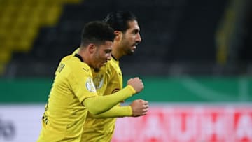 Borussia Dortmund will be in Bundesliga action on Saturday (Photo by INA FASSBENDER/POOL/AFP via Getty Images)