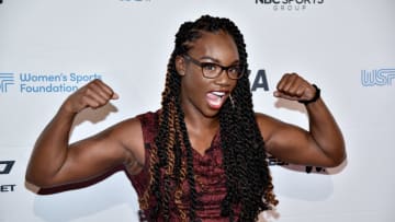Claressa Shields (Photo by Theo Wargo/Getty Images for Women In Sports Foundation)