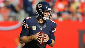 Nov 13, 2016; Tampa, FL, USA; Chicago Bears quarterback Jay Cutler (6) against the Tampa Bay Buccaneers at Raymond James Stadium. The Buccaneers won 36-10. Mandatory Credit: Aaron Doster-USA TODAY Sports
