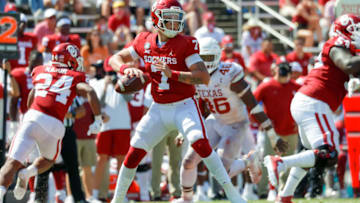 Spencer Rattler, Oklahoma Sooners. (Mandatory Credit: Andrew Dieb-USA TODAY Sports)